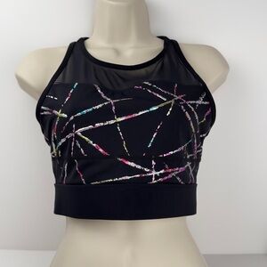 Zyia  Abstract Print High Impact Sports Bra XL Active Athleisure Gym Yoga